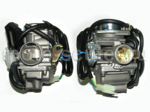 Карбюратор 152QMI, 157QMJ 125/150сс GY6-150(впуск. патр/ наруж. d-42/ выпуск d-32) диффузор 24мм