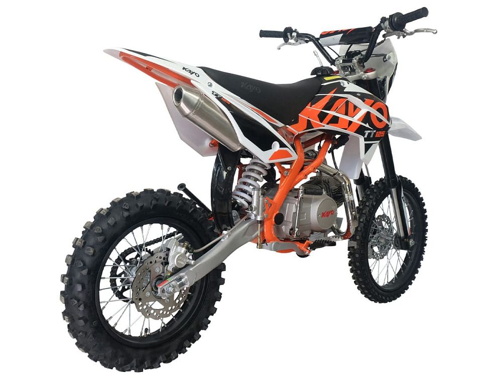 Питбайк KAYO BASIC K125EM 17/14 KRZ (механ. сцепл., эл. стартер 2024 г.)