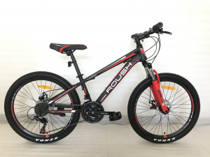  24" Велосипед ROUSH MD200-2 рама 12 (черно-красный матовый)
