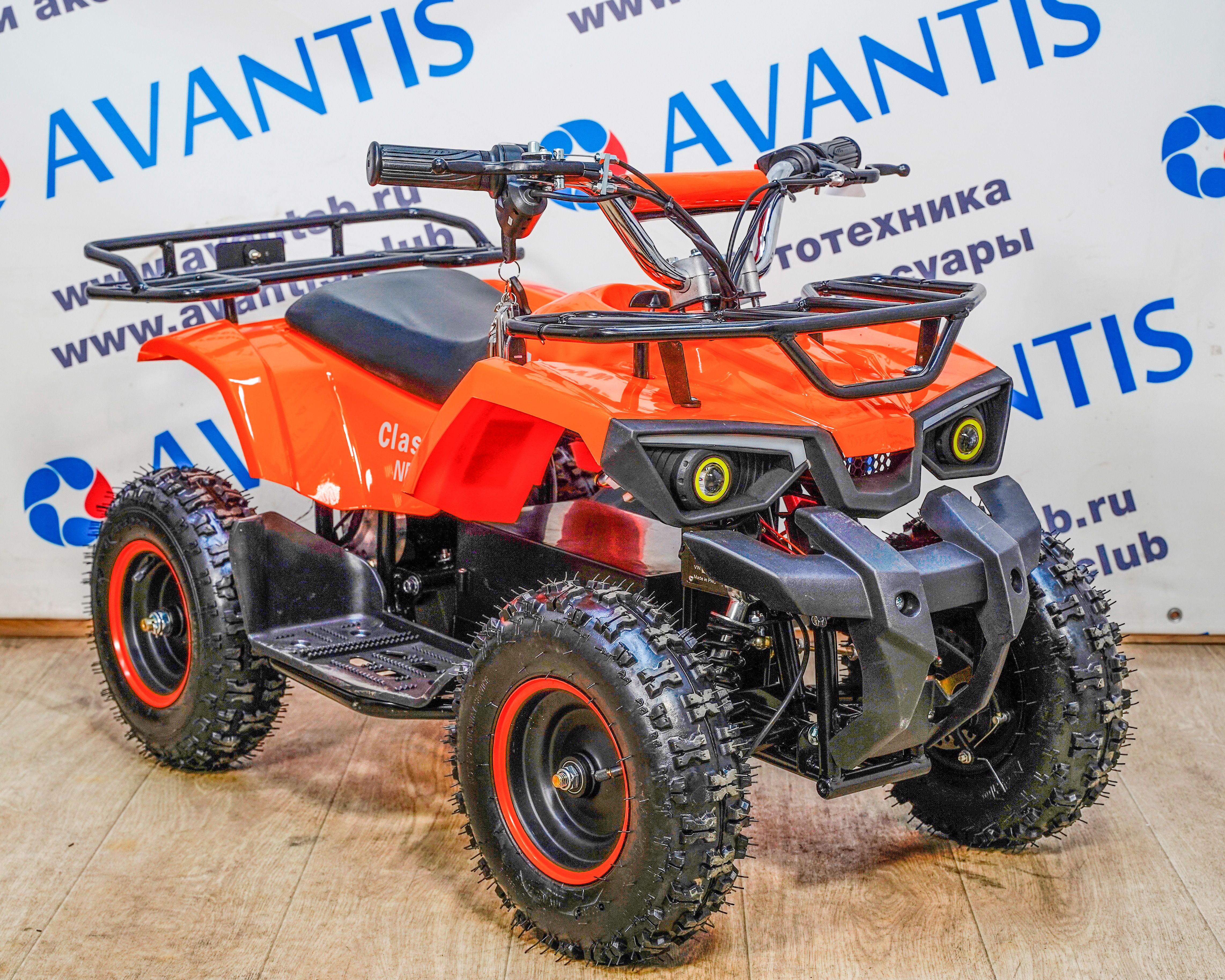 Детский квадроцикл (игрушка) ATV CLASSIC E 800W NEW оранжевый