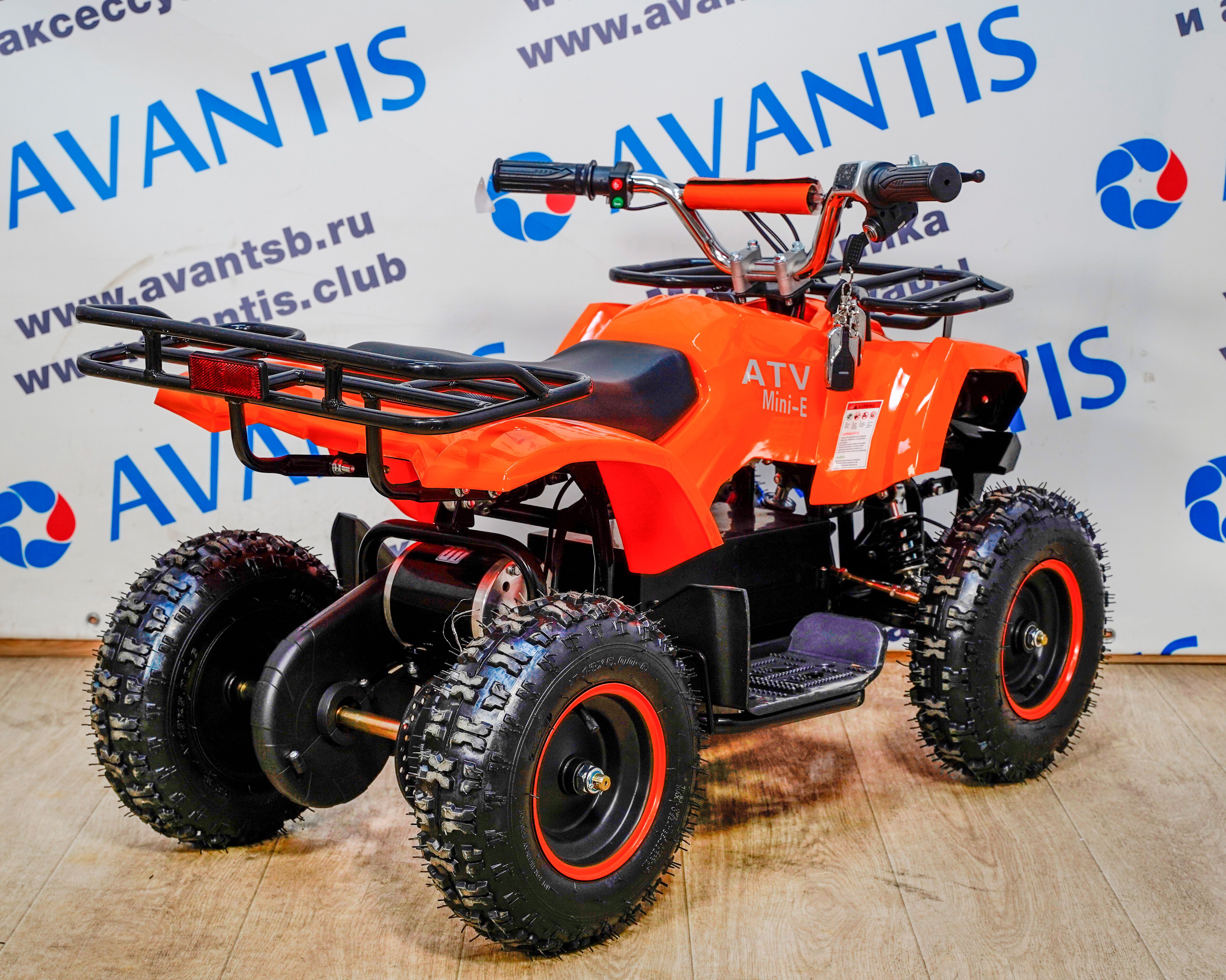 Детский квадроцикл (игрушка) ATV CLASSIC E 800W NEW оранжевый