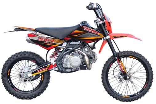 Питбайк Pitster SP2 125 (17/14) Red/Orange