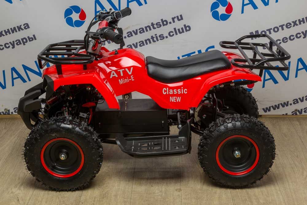 Детский квадроцикл (игрушка) ATV CLASSIC E 800W NEW красный