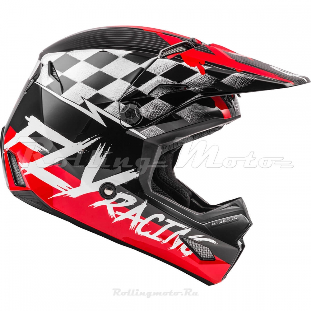 Шлем кроссовый FLY RACING KINETIC Sketch детский (красный/черный/серый, YS, 140126-602-8458)