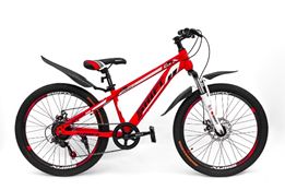 24MD600-2/Велосипед горный SHIFT 24" подростковый, взрослый, стальная рама, 7 скоростей, дисковы