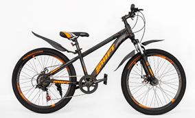 24MD600-4/Велосипед горный SHIFT 24" подростковый, взрослый, стальная рама, 7 скоростей, дисковы