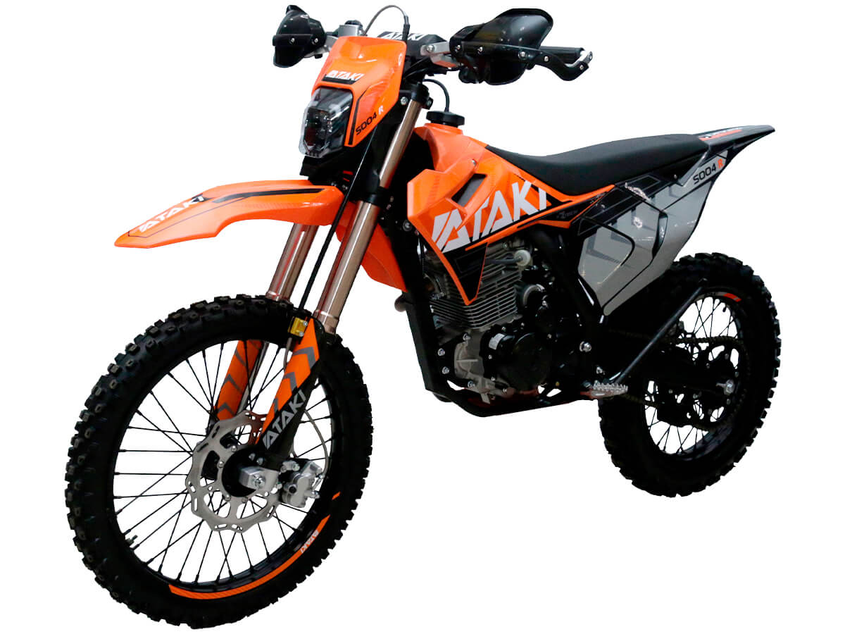 Мотоцикл кроссовый ATAKI S004-R 300 (4T PR300) 21/18 оранжевый