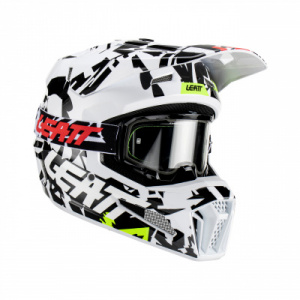 Мотошлем Leatt Moto 3.5 Helmet Kit (Zebra, XXL, 2023 (1023011205))