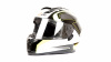 Шлем мото интеграл HIZER B566 (XL) #1 black/white/yellow (2 визора) 