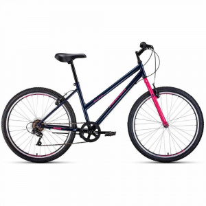 26" Велосипед ALTAIR MTB HT 26 low (26" 6 ск. рост 17")  темно-синий/розовый, RBKT0MN6601