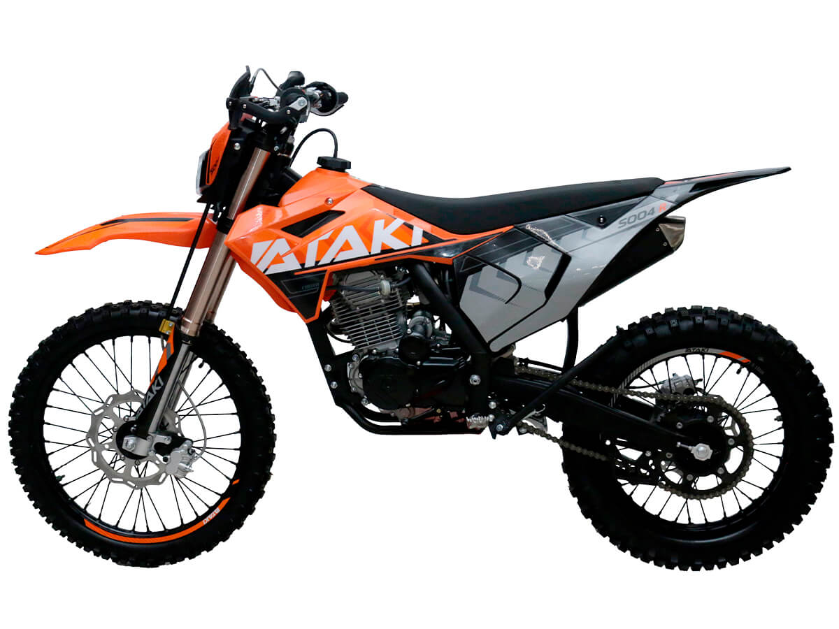 Мотоцикл кроссовый ATAKI S004-R 300 (4T PR300) 21/18 оранжевый