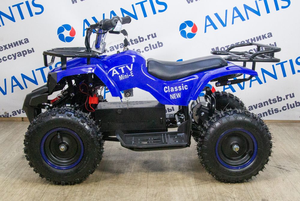 Детский квадроцикл (игрушка) ATV CLASSIC E 800W NEW синий