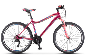 26" Велосипед Miss 5000 V 16 рама cталь (фиолетовый/розовый)