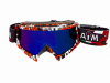 Очки кроссовые AiM (PRO) 157-700 Red-White-Black Glossy