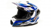 Шлем мото кроссовый HIZER J6801 (XL) #6 white/blue