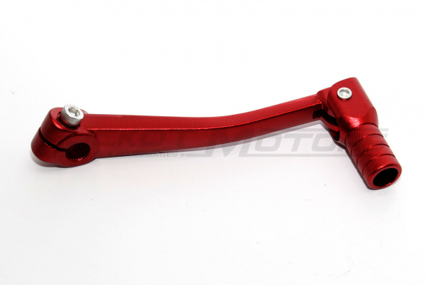 Лапка переключения передач для питбайка (CNC, алюминий, красный) ROCKOT PARTS