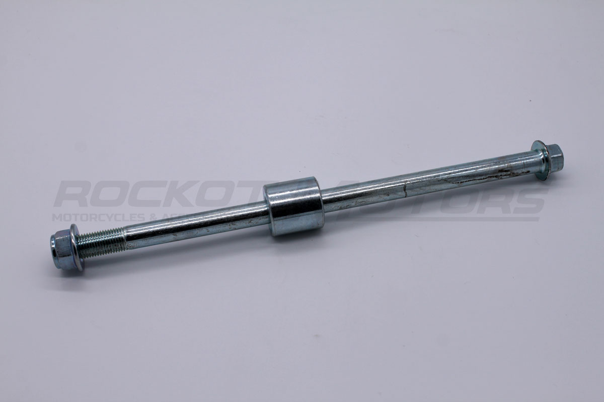 Ось заднего колеса d12x218mm (M12x1,25) с гайкой; DELTA, ALPHA, ACTIV, IROKEZ