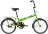 20"Велосипед NOVATRACK 20" складной, TG30, салатовый, тормоз нож,двойной обод,сид.и руль комфор