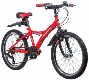 20" Велосипед Novatrack RACER RD5 6 ск тормоза V-brake красный сталь