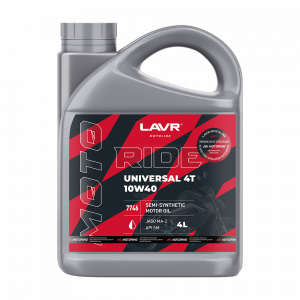 Мот.масло RIDE UNIVERSAL 4T 10W-40 4л.SM LAVR MOTO 