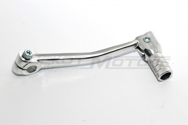Лапка переключения передач для питбайка (CNC, алюминий, серебристый) ROCKOT PARTS