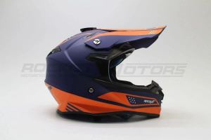 Шлем кроссовый ROCKOT RM-216 Soul (XL) (оранжевый/синий матовый)
