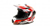 Шлем мото кроссовый HIZER J6801 (S) #5 white/red