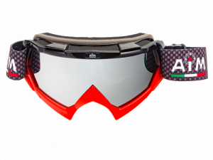 Очки кроссовые AIM (PRO) 157-500 Black- Red Glossy