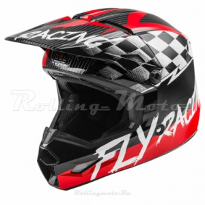 Шлем кроссовый FLY RACING KINETIC Sketch детский (красный/черный/серый, YL, 140126-602-3072)