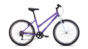 26" Велосипед ALTAIR MTB HT 26 low (26" 6 ск. рост 17") 2019-2020, фиолетовый/белый, RBKT0MN66020