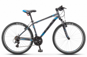 26" Велосипед Navigator 500 V  20 рама сталь (серый/синий) 