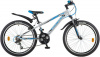 24" Велосипед NOVATRACK  LUMEN, алюм рама 13", 18-скор (серебристый)