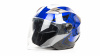 Шлем мото открытый HIZER B208 (S) #3 blue/black (2 визора)