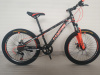  24" Велосипед  HYPE MD300-4 рама 12 (чёрно-оранжевый матовый)