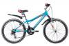 24" Велосипед NOVATRACK NOVARA, алюм рама 11", 18-скор (аквамарин)