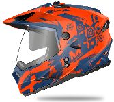 Шлем детский AiM JK802Y Orange/Blue, Y/M