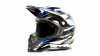 Шлем мото кроссовый HIZER B6197 (L) #4 black/blue/white