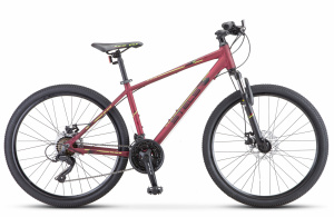 26" Велосипед  Stels Navigator 590MD 16 рама алюм. (бордово/салатовый)