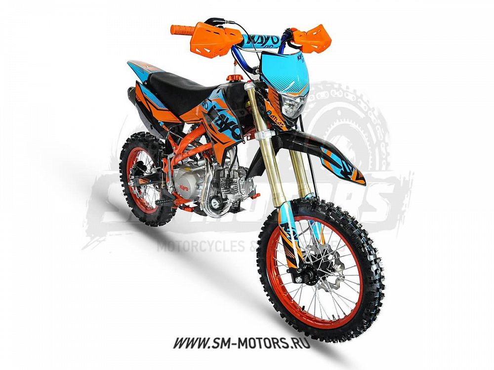 Питбайк KAYO EVOLUTION YX125EM 17/14 KRZ (механ. сцепл., эл. стартер 2022 г.)