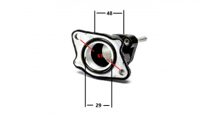 Патрубок впускной (металл) 156FMI (CG125D) 162FMJ-B (CG150D-B