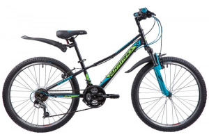 24" Велосипед NOVATRACK VALIANT сталь  рама 10 18скор. чёрный