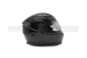 Шлем интеграл с очками ROCKOT RM-133 Solid Dark (S) (черный глянцевый однотонный)