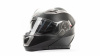 Шлем мото модуляр HIZER 625 (XL) #1 matt black (2 визора)