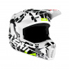 Мотошлем подростковый Leatt Moto 3.5 Junior Helmet (Zebra, L, 2023 (1023011701))