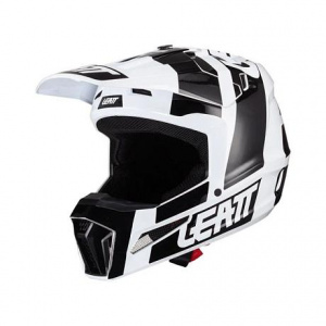 Мотошлем Leatt Moto 3.5 Helmet Kit (Black/White, M, 2024 (1024060382))