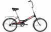 20"Велосипед NOVATRACK  складной, TG30, черный, тормоз нож, двойной обод, сидение комфорт и руль