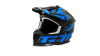 Шлем мото кроссовый GTX 633 (XXL) #9 BLACK/BLUE GREY
