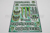 Наклейки набор (30х45) Monster Army