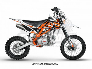 Питбайк KAYO BASIC TT125EM 17/14 KRZ (механ. сцепл., эл. стартер 2022 г.)