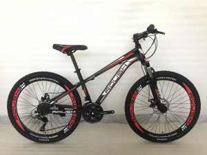  26" Велосипед ROUSH MD200-2 рама 15 (черный матовый)